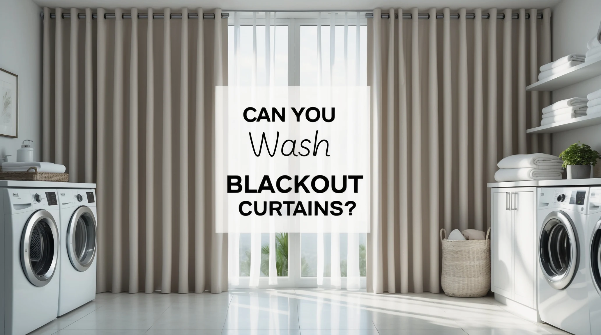 can you wash blackout curtains​