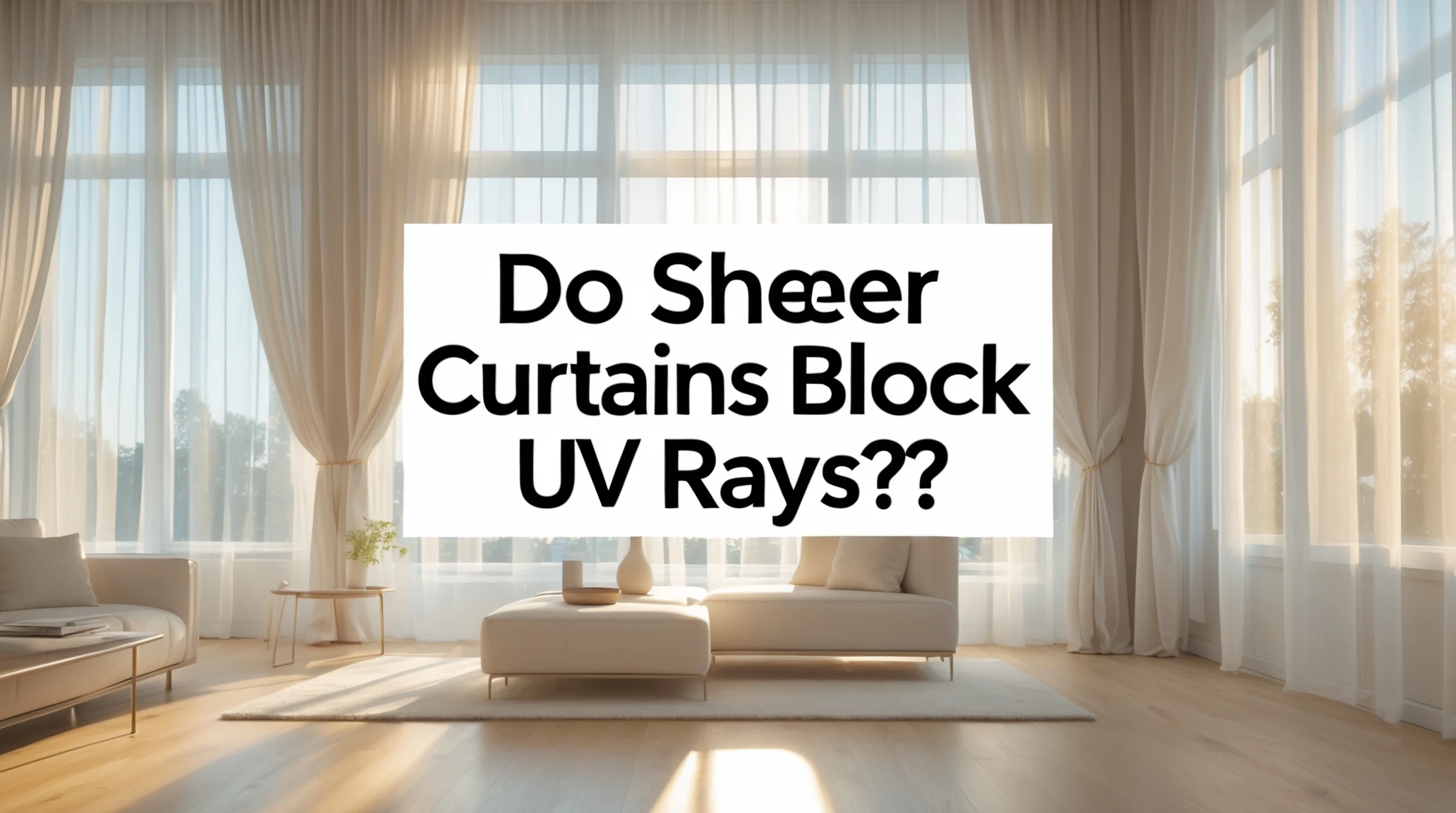 do sheer curtains block uv rays